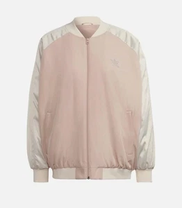 Chaqueta Bomber Adidas Originales Para Mujer 2000 Luxe - Rosa Perla Ceniza Talla Uk 10 - Imagen 1 de 7