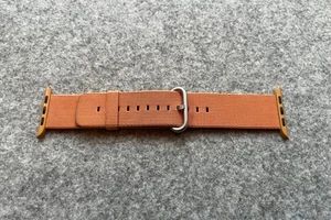 Bracelet en nylon tissé Apple Watch - Or/Rouge - 42 mm (convient aux montres 44 mm, 45 mm, 49 mm) - Photo 1 sur 2
