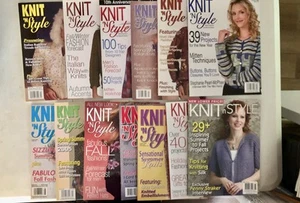KNIT 'N STYLE Magazine-Lot 13( 1999-2013)~KNIT/KNITTERS/CAST ON-Lot 13~Total 26 - Picture 1 of 11
