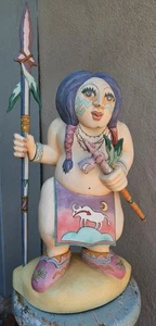 Signed Wooden Sculpture by Rick Lowenkamp, Limited Edition 1987 - Picture 1 of 13