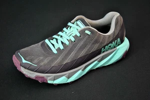 Hoka One Gray Teal Torrent Women 6.5 Hiking Running Shoes 12925SS6 - Picture 1 of 7