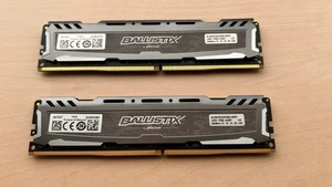 Crucial Ballistix Sport LT Grey 16GB kit (2 x 8GB) DDR4 3000mhz CL15 - Picture 1 of 2