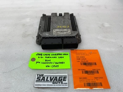08 09 10 Chevrolet GMC 2500HD DURAMAX 6.6 LMM ECM ECU ENGINE COMPUTER 12609441 - Image 1 of 4