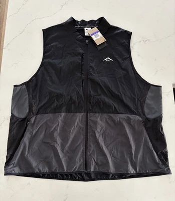 Nike Trail Aireez Packable Running Vest Black FN4004-010 Mens Size 3XL - Image 1 of 4