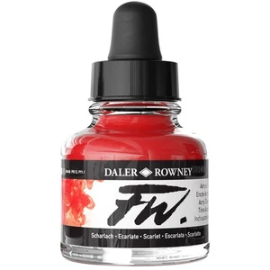 FW Acrylic Artists Ink 1oz-Scarlet - Picture 1 of 1