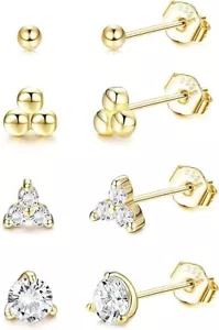 Aretes pendientes de mujer oro 14k regalos para mujer mi novia joyeria joyas CALIENTE - Imagen 1 de 4