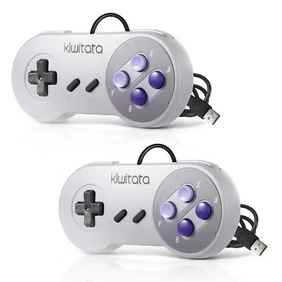 KIWITATA 2X Classic SNES USB Controller for Retro Gamings, Super NES Wired US... - Image 1 of 4