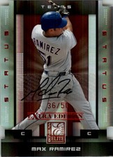 2008 Donruss Elite Extra Edition Signature Status #72 Max Ramirez Auto /50