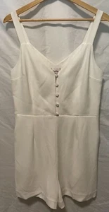 Aritzia Litttle Moon Womens Romper White Sz 10 - Picture 1 of 4