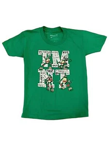 Boys Green Teenage Mutant Ninja Turtles T-Shirt Superhero Word Tee Shirt M 6 - Picture 1 of 1