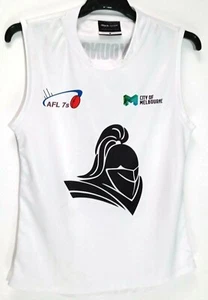 AFL 7s City of Melbourne Young Sleeveless Guernsey Shirt Small Pit to Pit:43 cm. - Picture 1 of 5