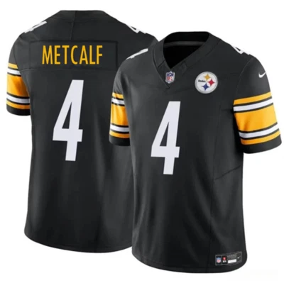 PITTSBURGH STEELERS NEW Men's #4 DK Metcalf 2024 F.U.S.E. Vapor Untouchable Limited Stitched Jersey