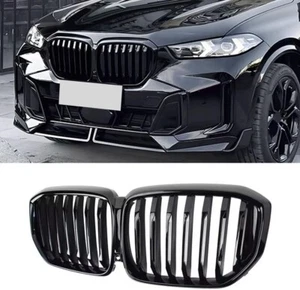 MAXDOM Replacement Front Upper Grill for BMW X5 (2024 +) G05 LCI Gloss Black - Picture 1 of 5