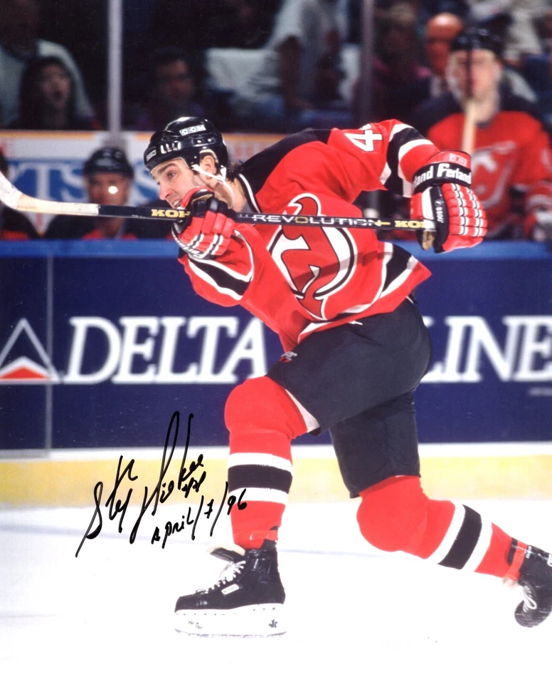 Foto de hockey 8x10 autógrafo firmado a mano de Stephane Richer NJ Devils Foto 1 de 1