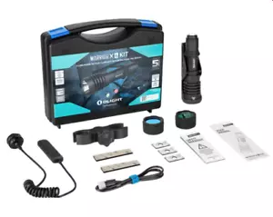 Olight Warrior X 4 Kit Rechargeable LED Tactical Flashlight Hunting Kit Olight - Picture 1 of 6