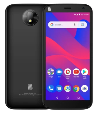 BLU Grand X3+ Plus 16GB G330U Dual Sim Android Smartphone - Black USED - Image 1 of 4