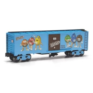 Menards Novelty O-Gauge M&M’S Light Blue Box Car NIB - Picture 1 of 3