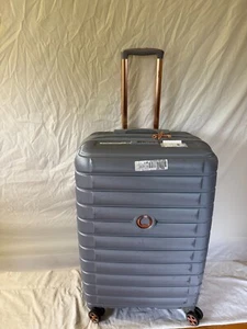 DELSEY Shadow 5.0 Expandable 28" Spinner Luggage Silver Check In TSA Lock - Picture 1 of 9