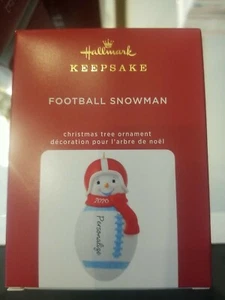 Hallmark Ornament 2020 - Football Snowman, DIY Personalized - Picture 1 of 6