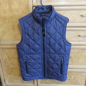Men's Bugatchi Uomo purple puffer vest with zip hood size S brand new NWT $310 - Picture 1 of 10