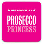 Brainbox Candy prosecco princess coaster beer mat alcohol funny joke gift humour