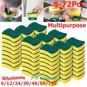 Heavy Duty Scrub Sponges Washing Dishes Cleaning Kitchen Dish Sponge,Non-scratch - Picture 1 of 22