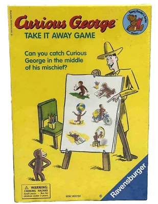 Ravensburger Curious George Memory Game Take It Away SEALED New Vintage 1999 - Image 1 of 4