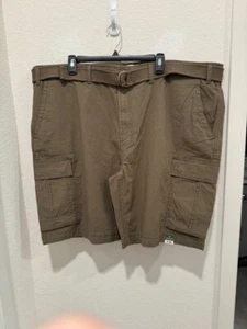 Pantaloncini cargo Mutual Weave taglia 52 classici polverosi oliva nuovi con etichette - Foto 1 di 6