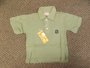 Rockabilly Retro Vtg 1950s NEW Sage Thin Knit Sporty Summer Polo Shirt Boys Sz 3 - Picture 1 of 3