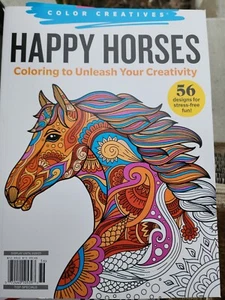 Color Creatives Happy Horses Coloring to Unleash Your Creativity - Picture 1 of 1