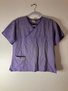 Blusa Médica Urbana Lavanda Púrpura Cuello Simulado Uniforme Médico Mediano - Imagen 1 de 8