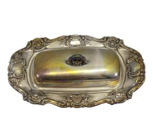 VTG Towle Old Master Silverplate Butter Dish - Picture 1 of 16