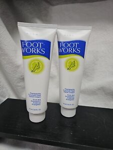 Avon (Qty 2) Foot Works Therapeutic Cracked Heel Relief Cream 2.53 fl oz Each