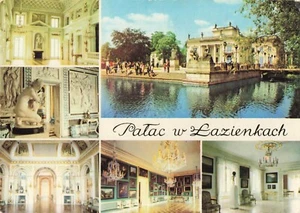 Postcard Poland Warsaw 6 Views Palace in Lazienki - Picture 1 of 2