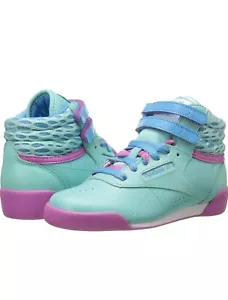 Reebok CLASSIC F/S HI JUNIORColor Blue/Blue Beam/UltraberryStyle M46758 Size5.5 - Picture 1 of 12