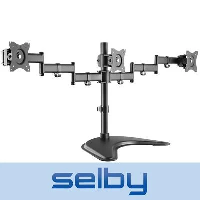 13 - 27" Inch 8kg TRIPLE 3 LCD Monitor Freestanding Desktop Stand VESA - image 1 of 4