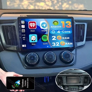 2G+32G Android 13 Apple Carplay Car Stereo GPS Radio For Toyota RAV4 2013-2018 - Picture 1 of 11