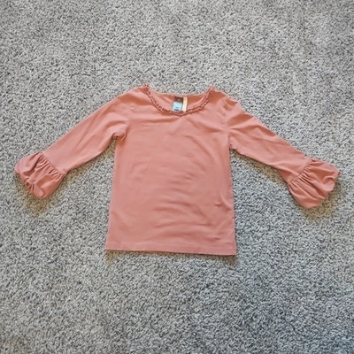 Matilda Jane Girls size 10 Character Counts Sienna Orange Puffer Top 3/4 - Image 1 of 3