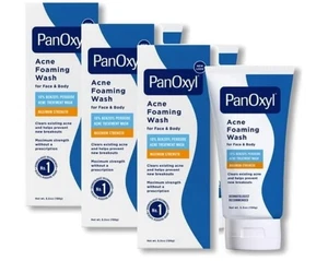 (3 Pack) PanOxyl Foaming Acne Wash 10% Benzoyl Peroxide 5.5oz Max Strength - Picture 1 of 1