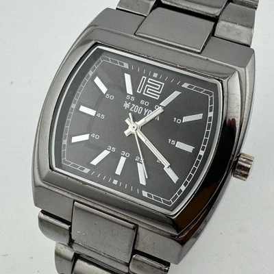 Zoo York Reloj Cuarzo Hombre Negro Barril Japón Movt Analógico Nueva Batería 8.25" Foto 1 de 4