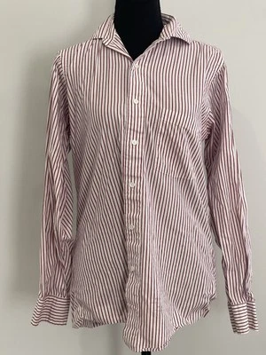 Camisa para hombre Eagles Bloomingdale’s 14,5-33 a rayas de algodón importado 209 Foto 1 de 4