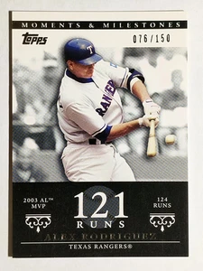 Topps Moments and Milestones #30-121 2007 Alex Rodriguez/funciona 121 - Imagen 1 de 2
