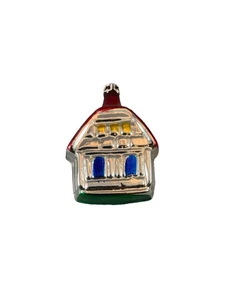 Vintage Glashaus Christbaumschmuck Kolumbien blau rot grün Kolumbien - Bild 1 von 5