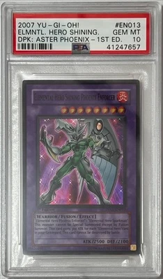 Yu-Gi-Oh! 1st Ed PSA 10 GEM 'Elemental Hero Shining Phoenix Enforcer' DP05-EN013 - Image 1 of 3