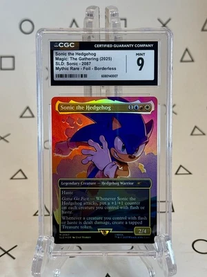 Sonic the Hedgehog Foil Secret Lair Drop MTG Magic - CGC 9 Mint - Image 1 of 2