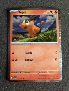 Tepig 011/086 Holo Promo White Flare English Pokemon Card NM - Picture 1 of 2