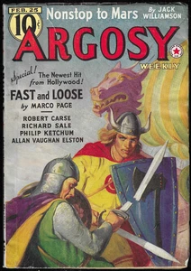 ARGOSY, February 25, 1939 - Nonstop to Mars, by Jack Williamson - Picture 1 of 4