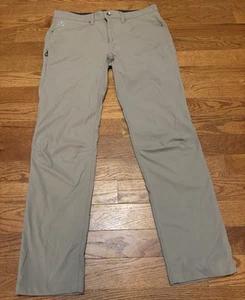 Pantalones Helly Hansen para hombre grandes 36x32 topo senderismo lona elástica usados en excelente estado - Imagen 1 de 6