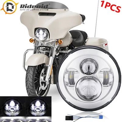 Proyector de haz alto/bajo de faros LED de 7 pulgadas para Harley-Davidson Street Glide FLHX Foto 1 de 4
