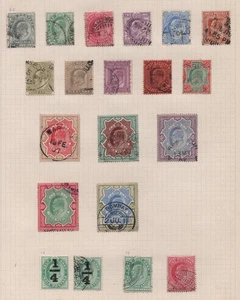 INDIA BRITÁNICA KEVII 1902-1906 SCOTT 60-75 USADO Y 77-79 - Imagen 1 de 1